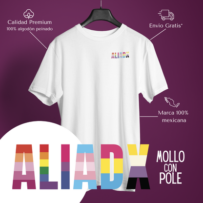 Aliadx - Playera apoyo a comunidad LGBTI+