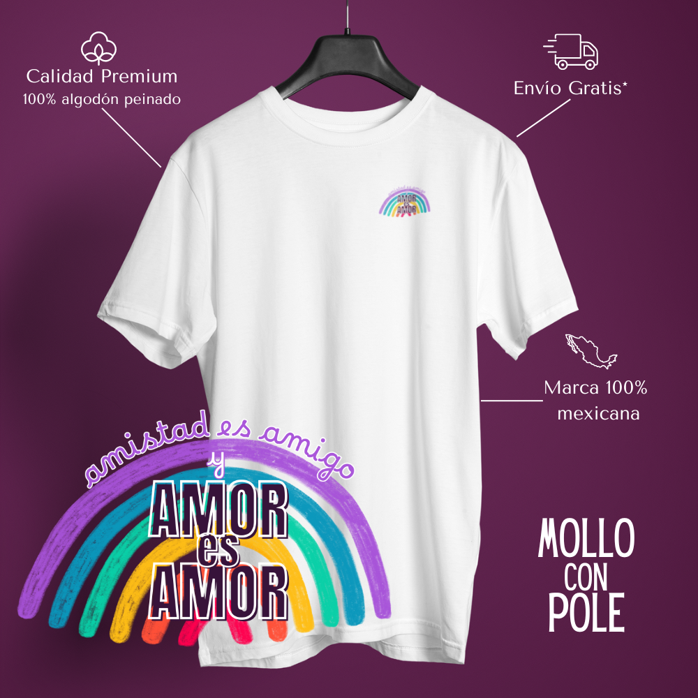 Amistad es Amigo y Amor es Amor - Playera Meme