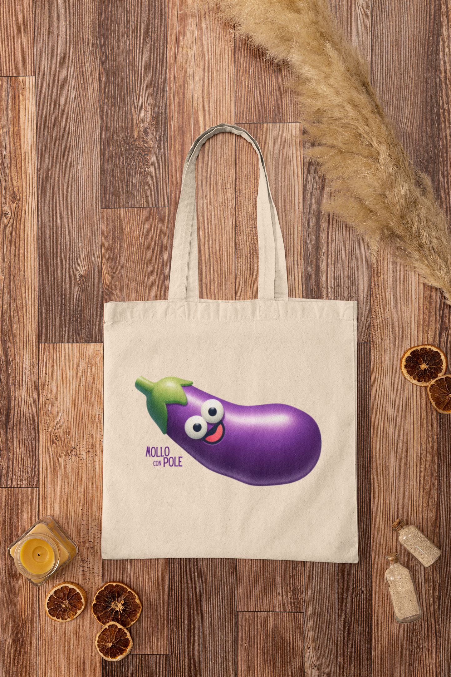 Berenjena Feliz - ToteBag (bolsa de manta)