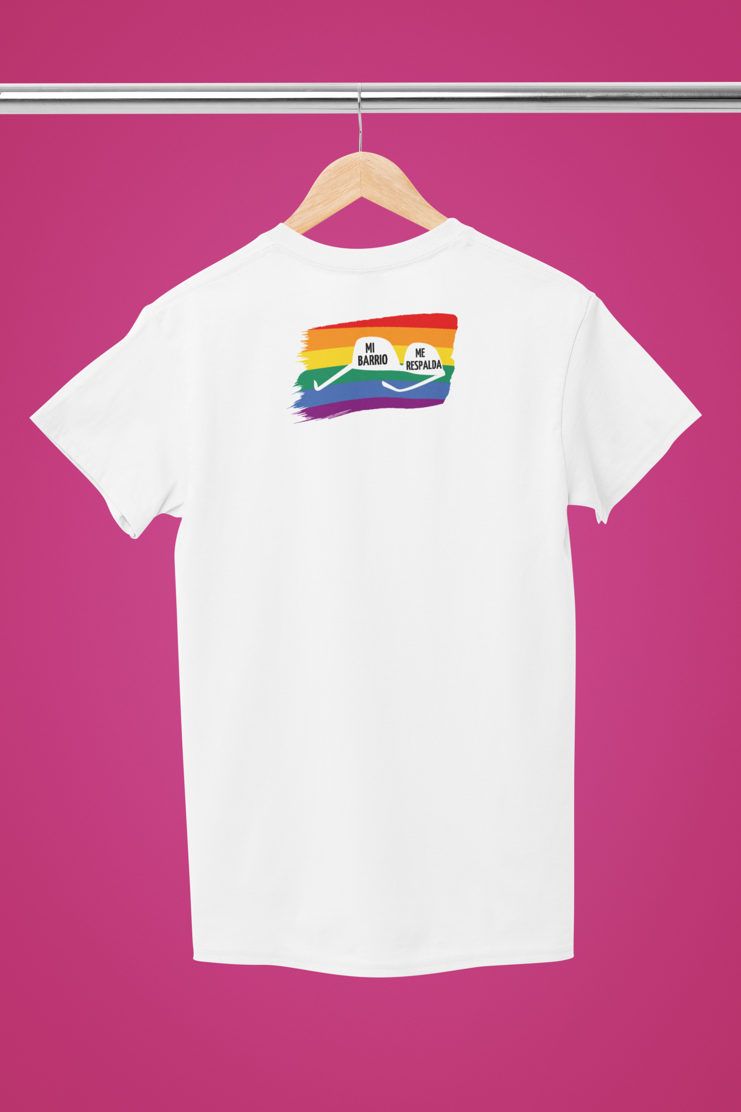 Mi Barrio Gay Me Respalda - Playera Meme