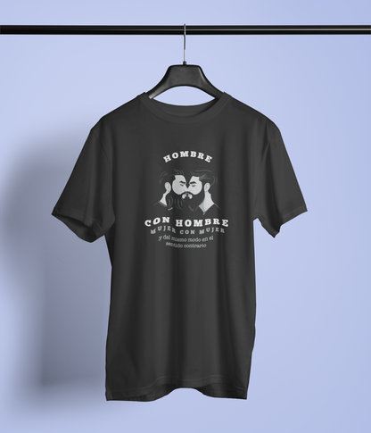 Hombre con Hombre - Playera Meme