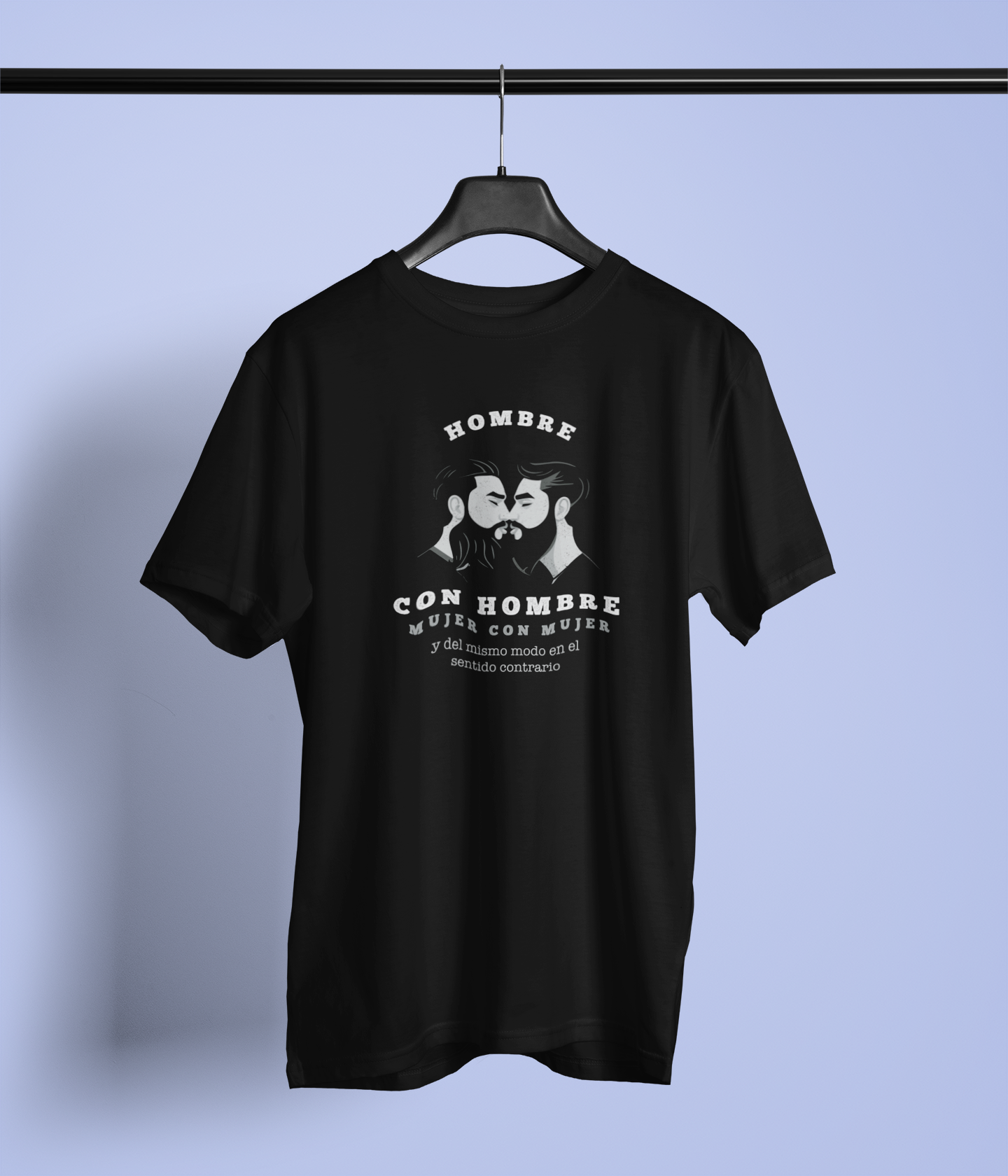 Hombre con Hombre - Playera Meme