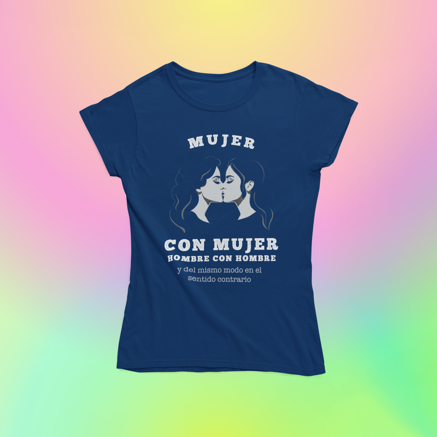 Mujer con Mujer - Playera Meme LGBTI+