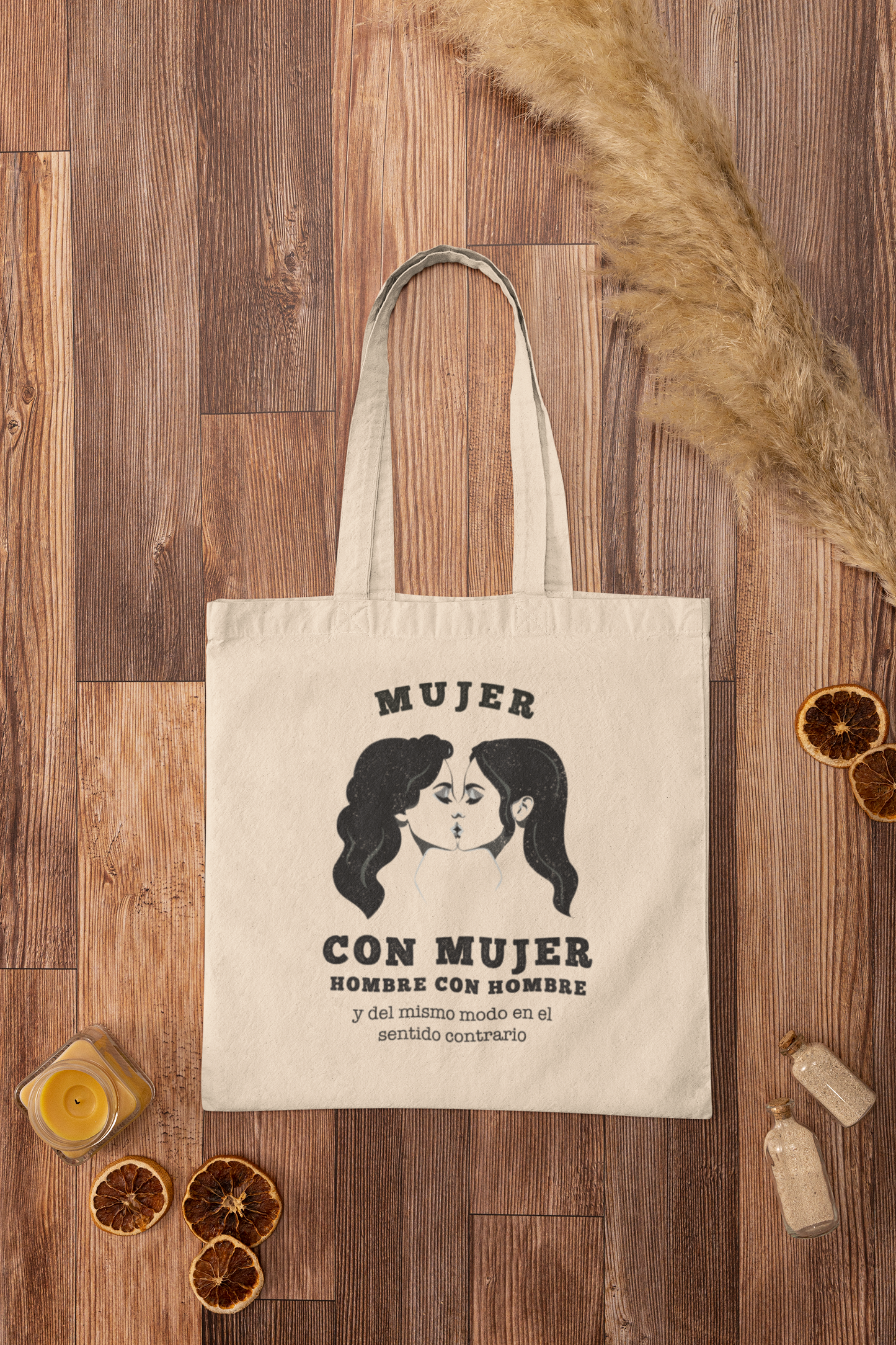 Mujer con Mujer - ToteBag Meme LGBTI+