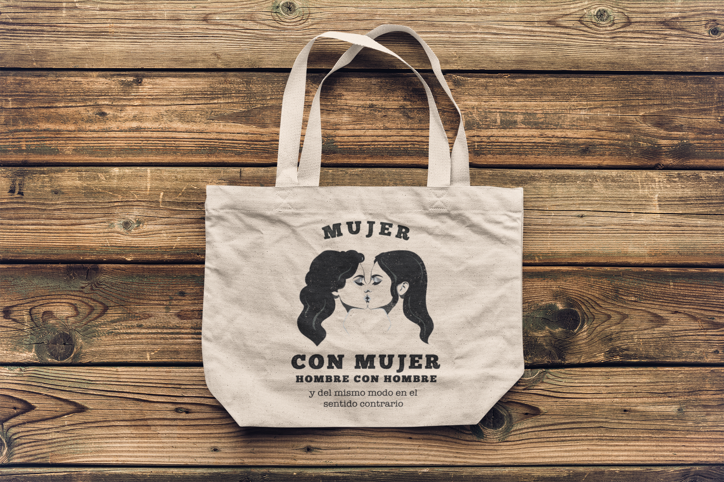 Mujer con Mujer - ToteBag Meme LGBTI+